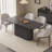 7-Piece Dining Table Set, Black, Dining Room-36472853