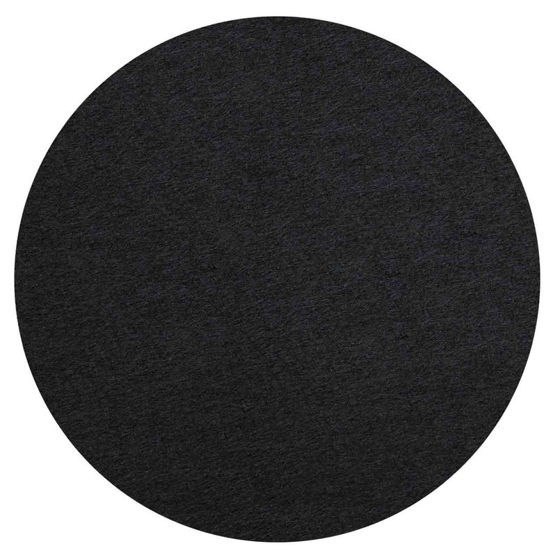 Panneaux muraux revêtus de H 24 po x l 24 po x P 3 po, Noir