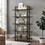 Adelinda 5 Tier Freestanding Bookcase Bookshelf Storage Shelves Mutlipurpose Living Room Furniture