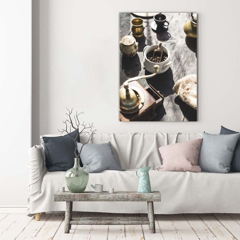 Coffee Grinder - Wrapped Canvas Print