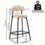 Ensemble de 2 tabourets de comptoir Modern