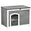 Abri pour chien pliable en noyer