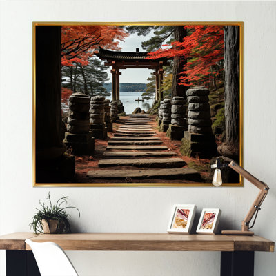 Japon Art Red Torii Gate III - Japan Art Wall Decor