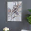 Rectangle aquarelle abstraite, peinture à l'huile