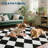 Diamond Machine Washable Area Rugs with Rubber Backing Non Slip Low Pile Stain Resistant Carpet for Living Room Bedroom Dining Room Playroom-1242981817-1242980935