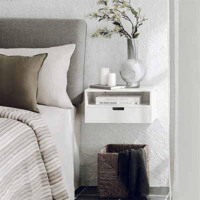 45cm W Manufactured Wood Bedside Table