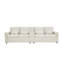 4 Seater Linen Sofa-1818797529