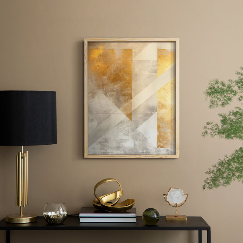 Reproduction encadrée ABSTRACT Series CXI - bois massif, H 21 po x l 17 po