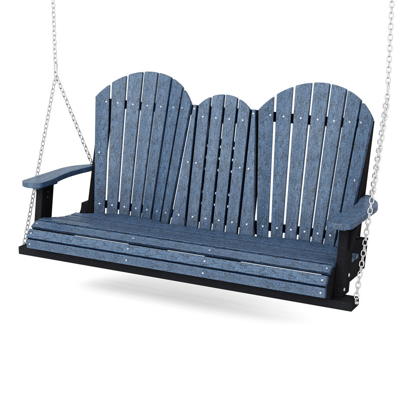 Balancelle 5 pi avec console Heritage, Bleu patriote / Noir