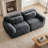 Boneless Fluffy Plush Fabric Boneless Sofa with Anti-Slip Bottom and Throw Pillow-159716633-159716613-159716612