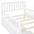 Twin-Size Platform Bed With Guardrails And Storage - White Allure Twin Wood Elevations-73860028-73859970