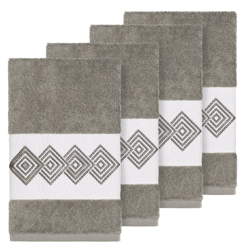 Noah Turkish Cotton Hand Towel, Dark Gray