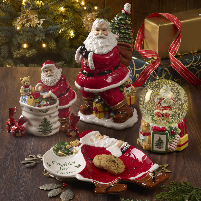 Spode Christmas Tree Musical Snow Globe