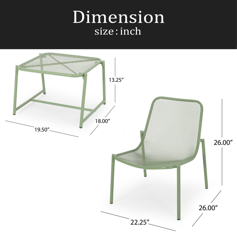 3 Piece Seating Group, Green