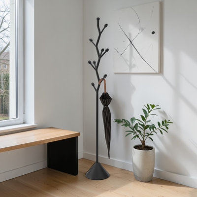 Portemanteau en métal noir Alden