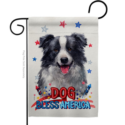 Drapeau de jardin patriotique en polyester 18 x 13 po à 2 côtés