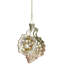 Open Shell With Pearl Ornament - 4.5 Inches Set Of 6
