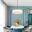 Lustre tambour 24 po à 5 lumières plissées-873919595