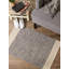 Tapis gris en coton fabriqué à la main Kylen