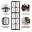 169.98cm H x 31.98cm W Steel Corner Bookcase