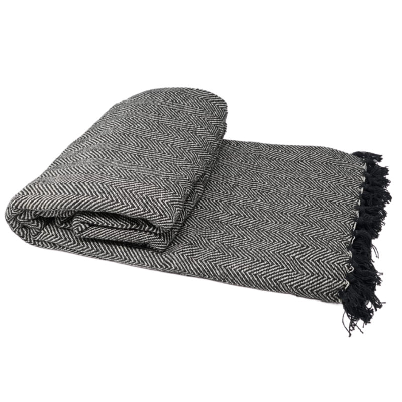 Carmean Abstract Blanket, Black