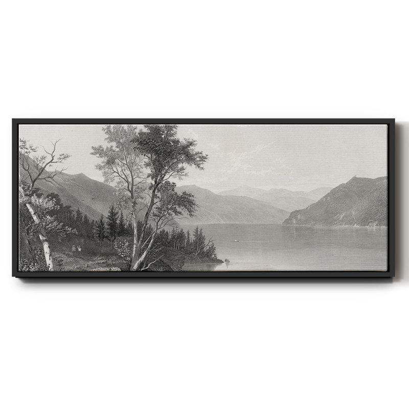 Lake George - toile encadrée, H 8 po x l 20 po