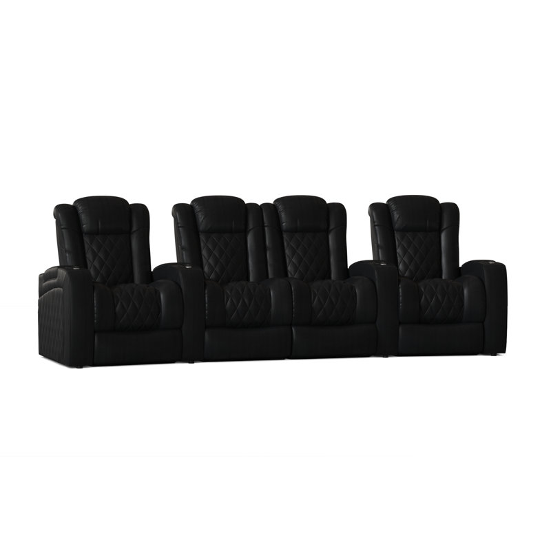 Sièges configurables home theater (rangée de 4), Onyx Smartsuede