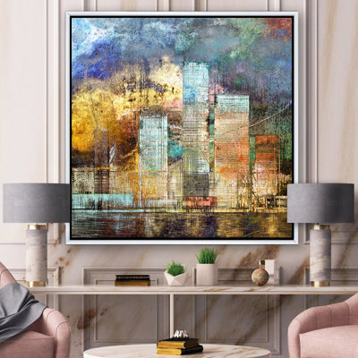 " Cityscape Of Skyscrapers In Modern City II "