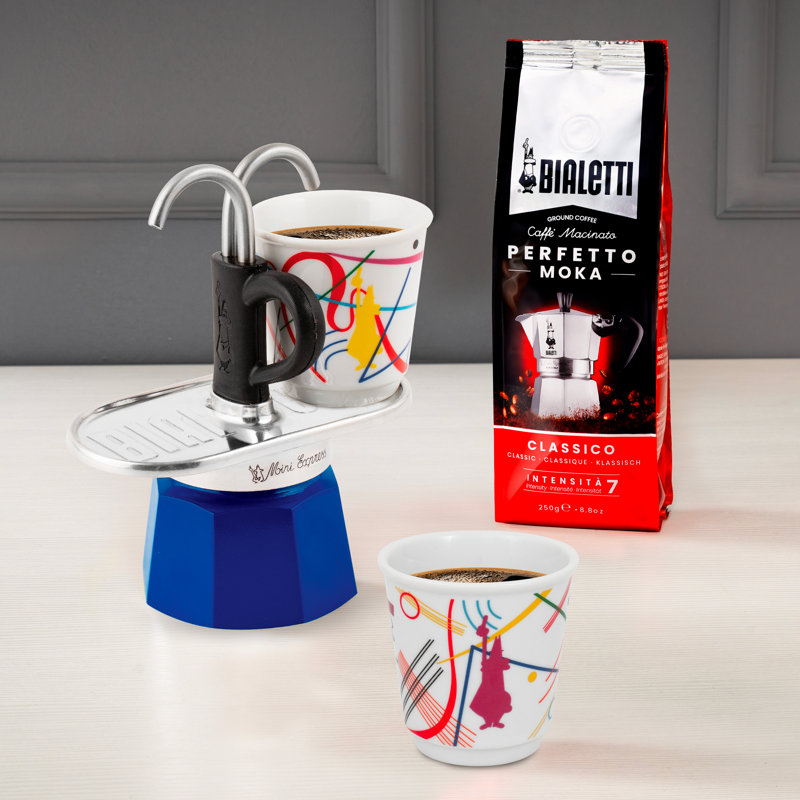 Bialetti Mini Express R Kandinsky 2 Cup Percolator