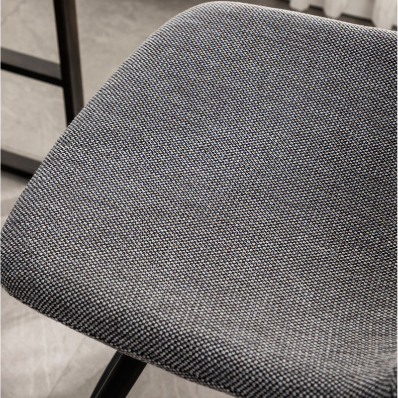 De 2 tabourets de comptoir gris. Revêtement. Pieds en métal stables. Repose-pieds intégrés relaxants. H 40,14 po x P 20 po x l 18,5 po, tabourets de 28,25 po, gris, avec revêtement et repose-pieds pour la maison
