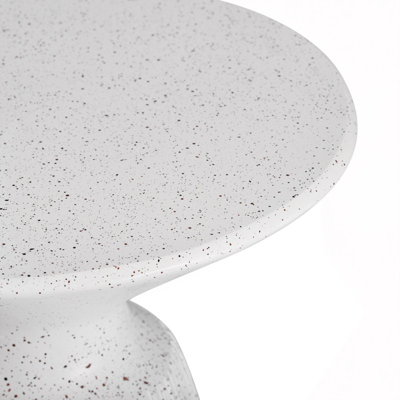 Table d'appoint d'extérieur en marbre texturé MGO