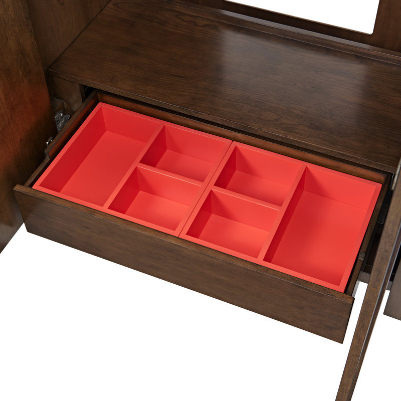Through Lines 36" Single Bathroom Vanity, Brown