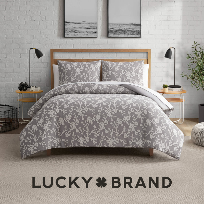 Lucky Brand Fiora Floral Duvets, Twin Duvet Cover + 1 Twin Shams