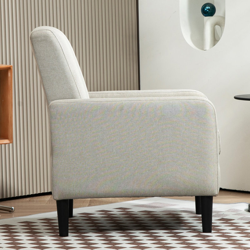 upholstery 26.2'' wide armchair, Light Camel Polyester