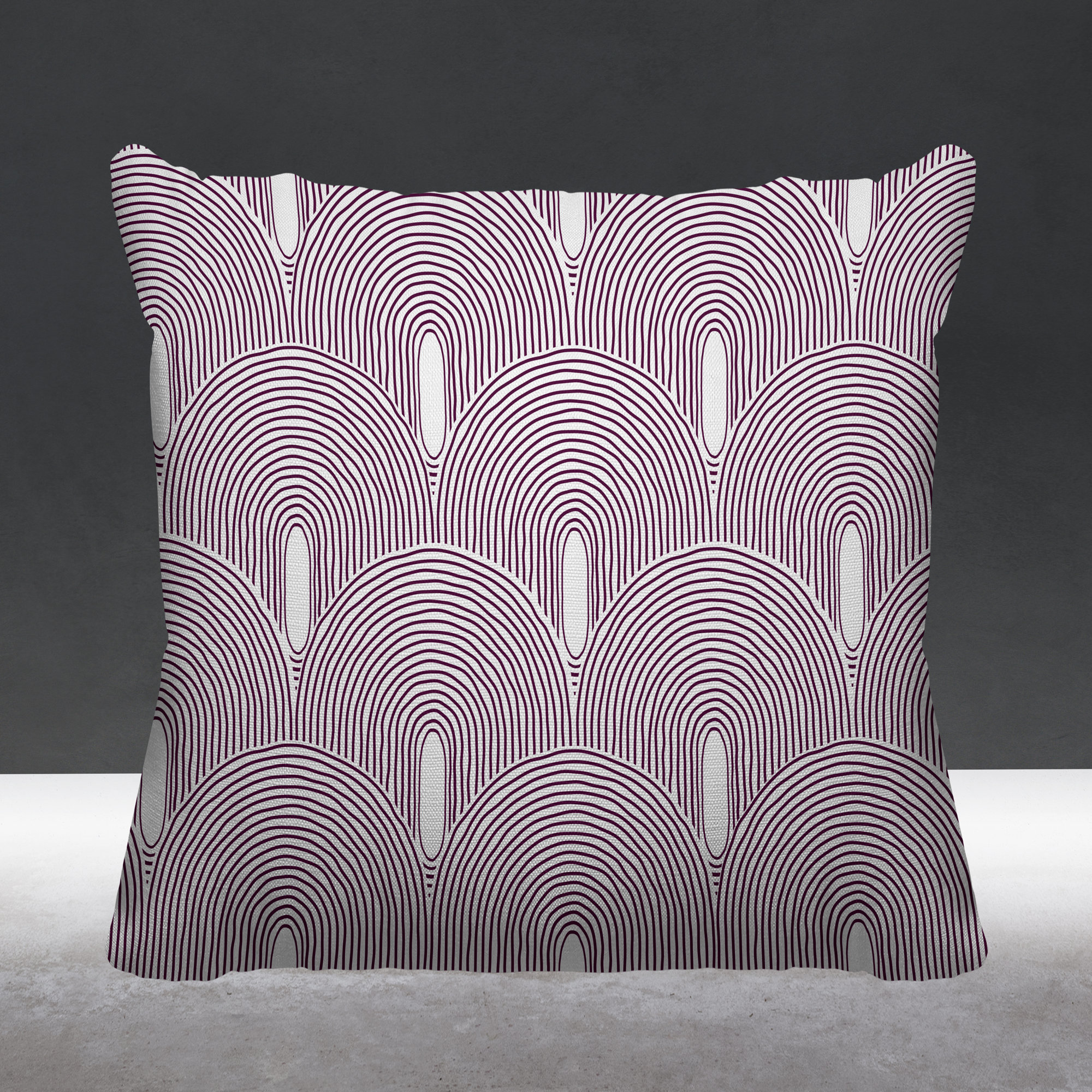Limpo Starburst Spun Polyester Indoor/Outdoor Throw Pillow, 16"H x 16"W, Purple, Square