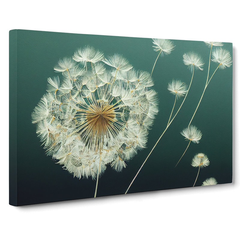 Unusual Dandelion Flowers - Wrapped Canvas, 50cm H x 76cm W x 3cm D