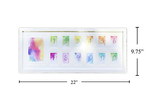 Isauro White Picture Frame with Mat