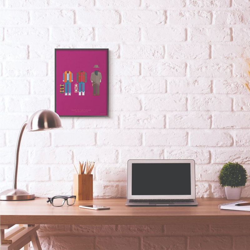 Impression sur toile, "retour à l’avenir célèbre personnages à la mode, H 20 po x l 16 po x P 1,5 po