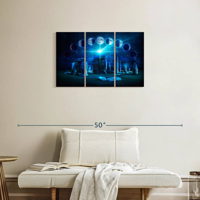 Rorry Stonehenge Moon Phases, 20" H x 33" W
