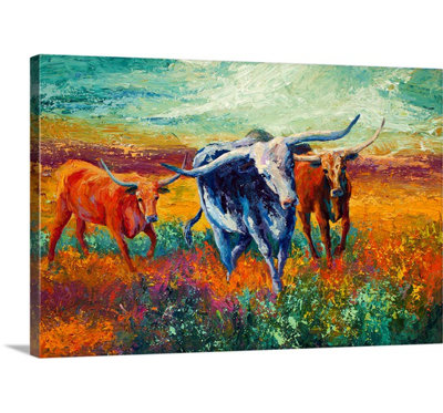 «Aigars When the Cows Come Home» par Marion Rose, reproduction d'art sur toile