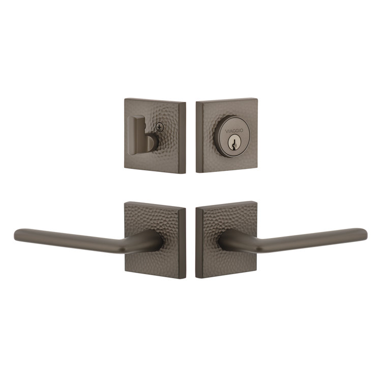 Motivo Complete Brezza Entry Lever Set with Single Cylinder Deadbolt