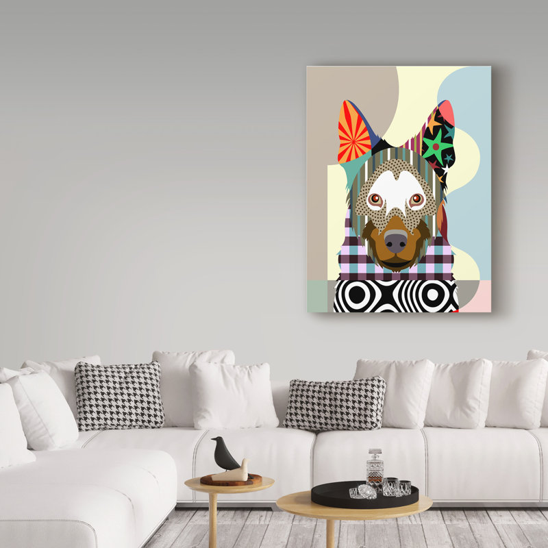 Buckey «Belgian Malinois», impression sur toile tendue, H 19 po x l 14 po x P 2 po