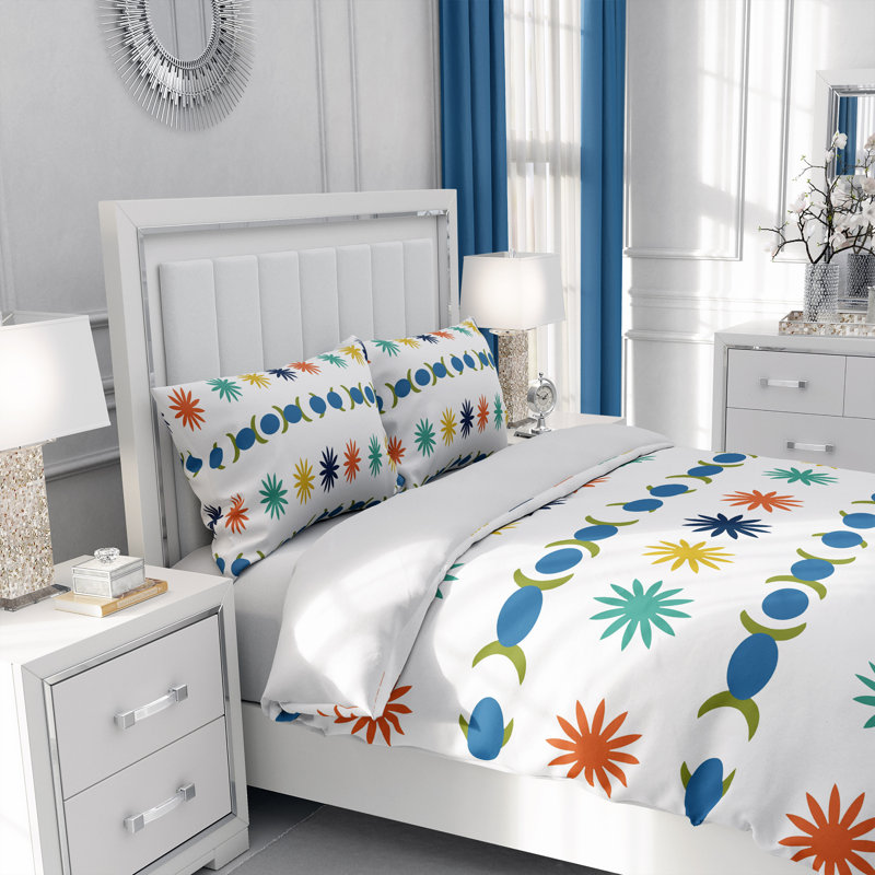Abstract Duvet Cover, King Duvet Cover + 2 King Shams