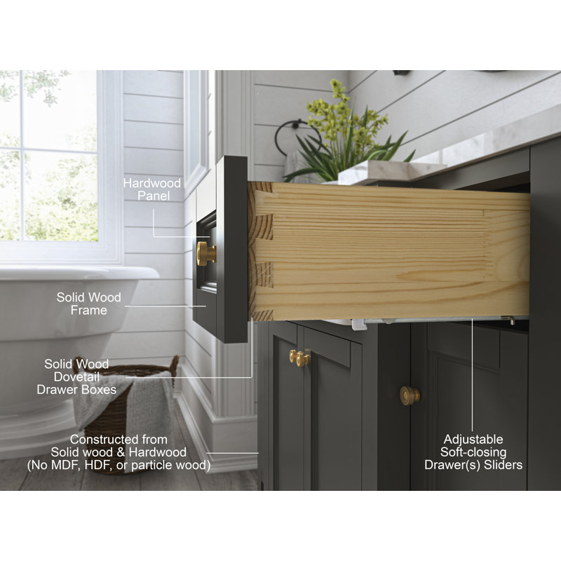 Adeline 48'' W Single Vanity, Gray