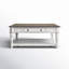 Grande table carrée Colchester avec 1 tiroir et roulettes