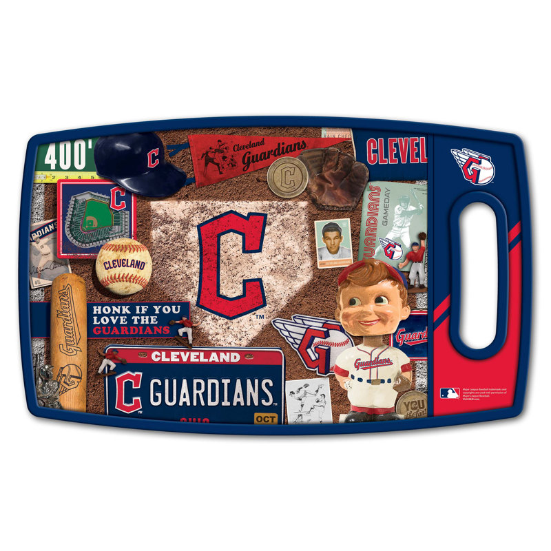 MLB Retro Series Cutting Board, Cleveland Guardians