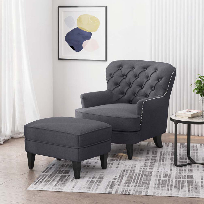 CHAISE CLUB + OTTOMAN