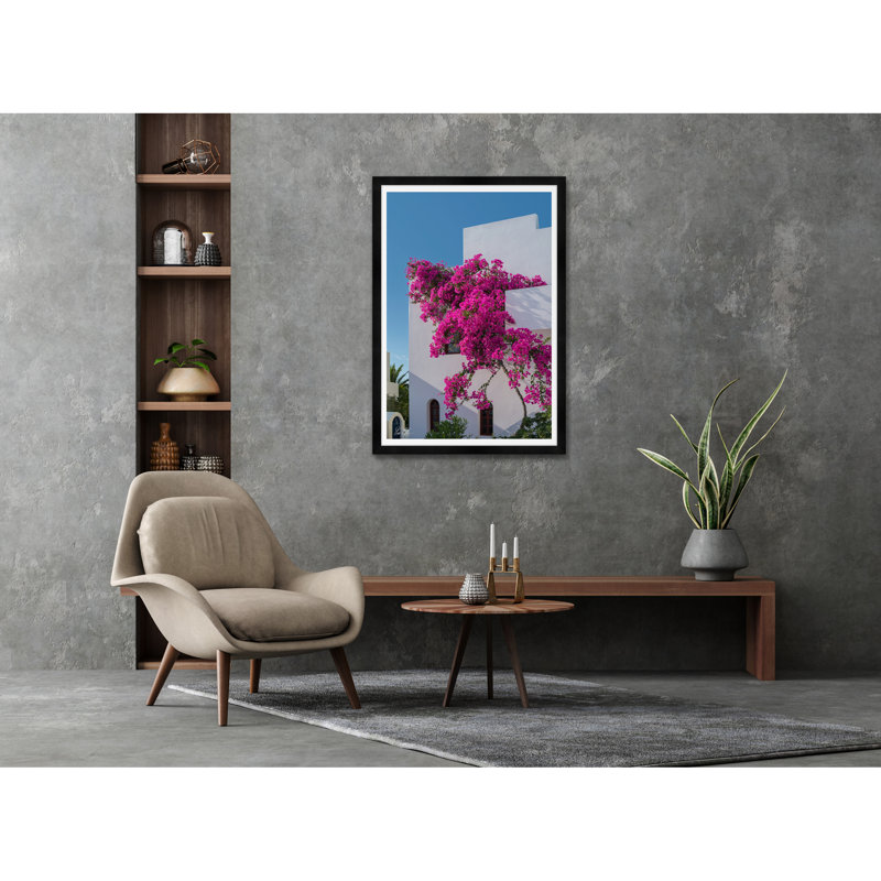 Bougainvillée grimpante I, H 42 po x l 29 po x P 1,5 po, Noir