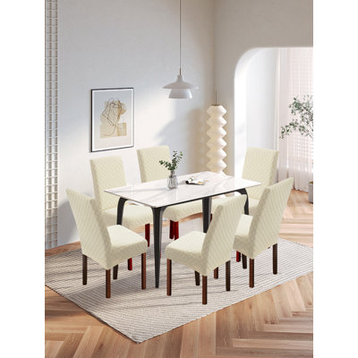 Housse de chaise de salle à manger, housse de chaise imperméable, ensemble de 6