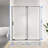 56-60" W X 72" H Semi-Frameless Sliding Shower Door, 5/16"(8Mm) Clear SCGG Tempered Glass,  Finish, Cut Adjustable Width 4"
